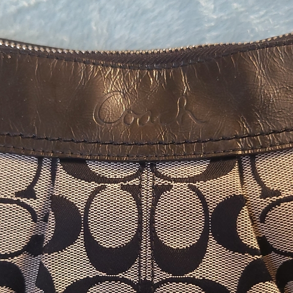 Coach Black and Gray Monogram Shoulder Bag - Picture 2 of 14